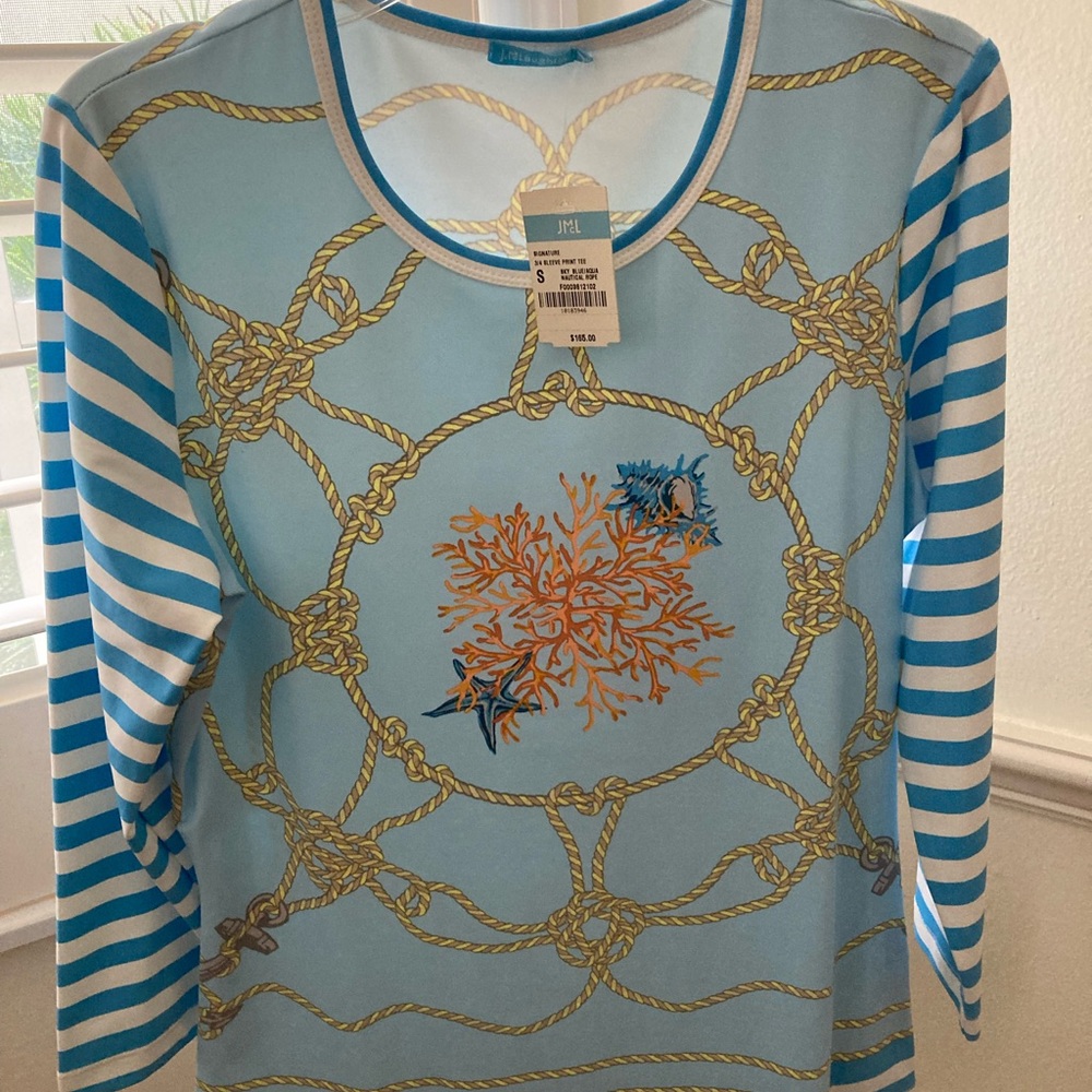 J McLaughlin signature 3/4 sleeve top